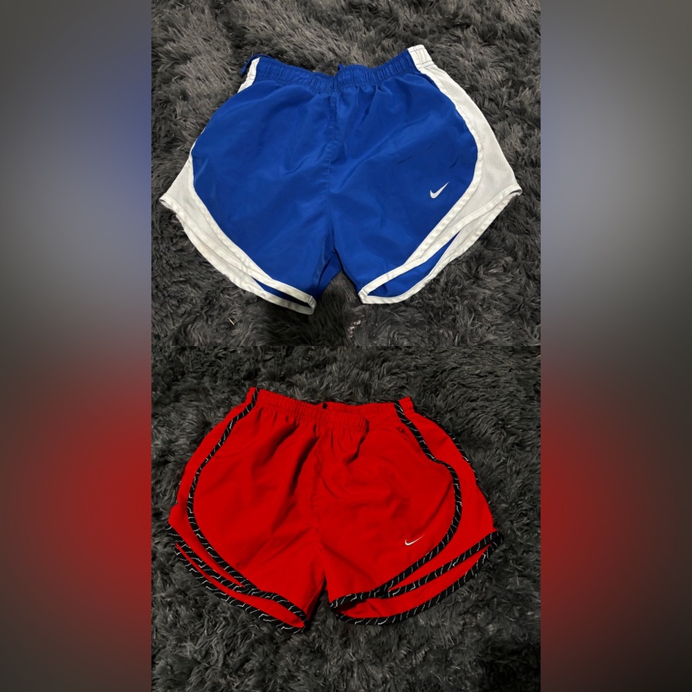 Nike Blue and Red Sports Shorts